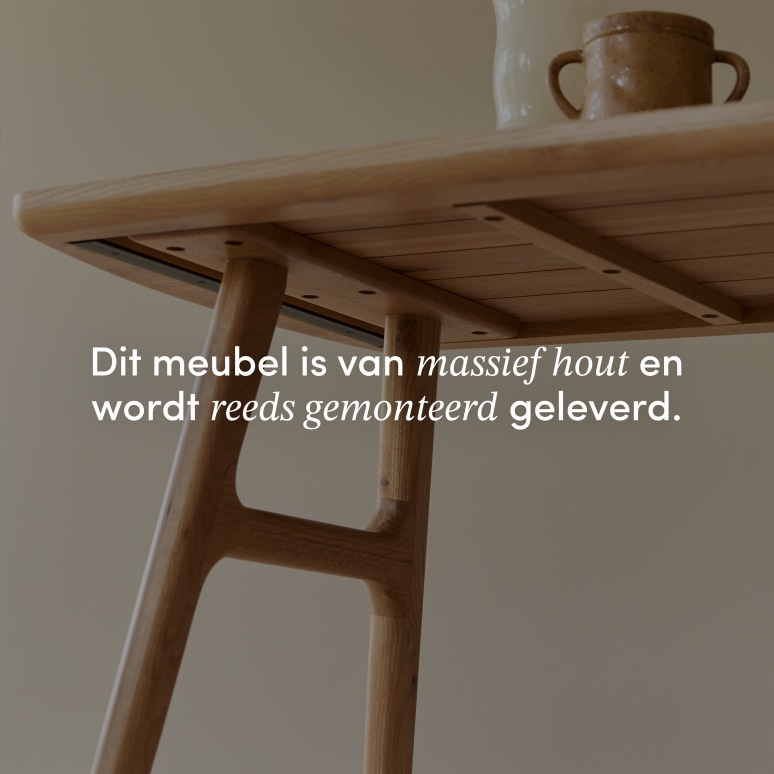 Alba - Massief eiken bartafel voor 4/6 personen
