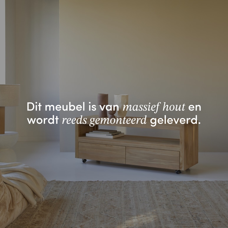 Anoa - Tv-meubel van massief teakhout 140 cm
