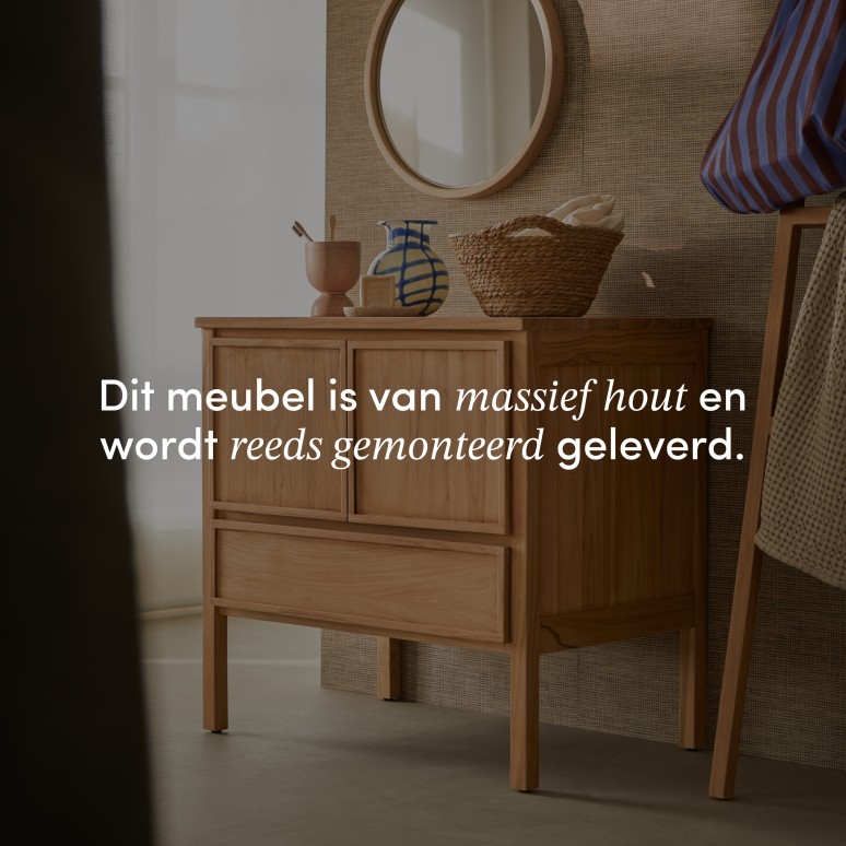Jane - Teakhouten kast 80 cm
