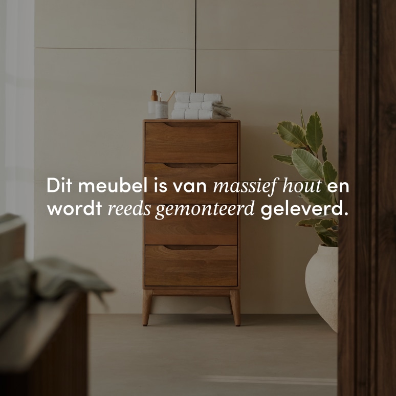 Gabrielle -  Kolomkast van massief mangohout