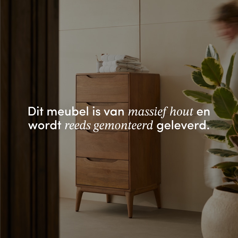 Gabrielle -  Kolomkast van massief mangohout