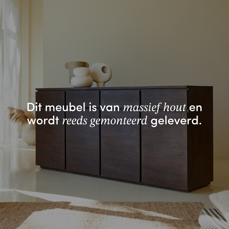 Eva - Massief mahoniehouten buffet 200 cm