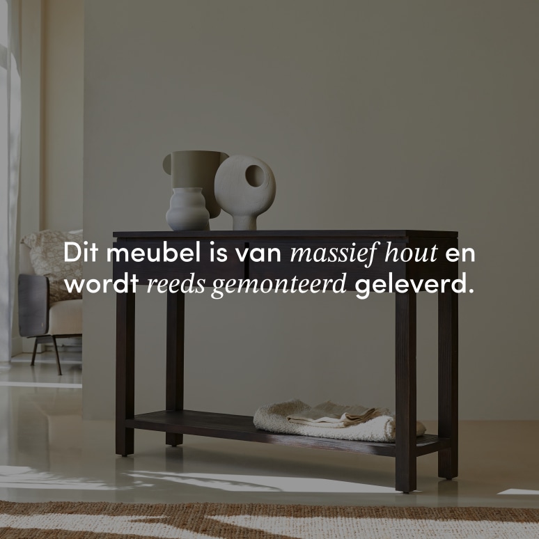 Eva - Haltafel van massief mahonie D. 35 cm