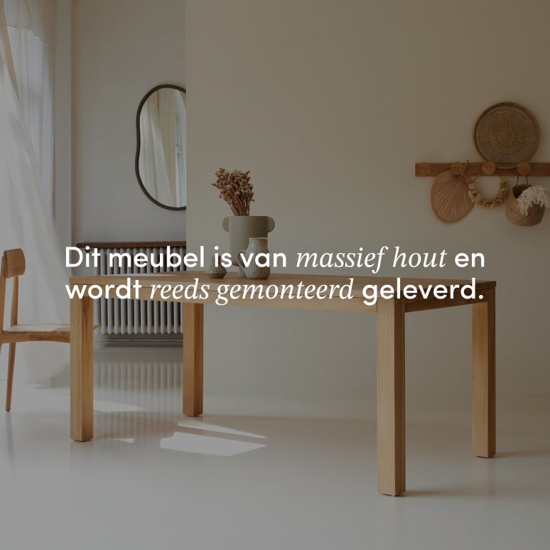 Eden - Massief teakhouten eettafel voor 6/8 personen