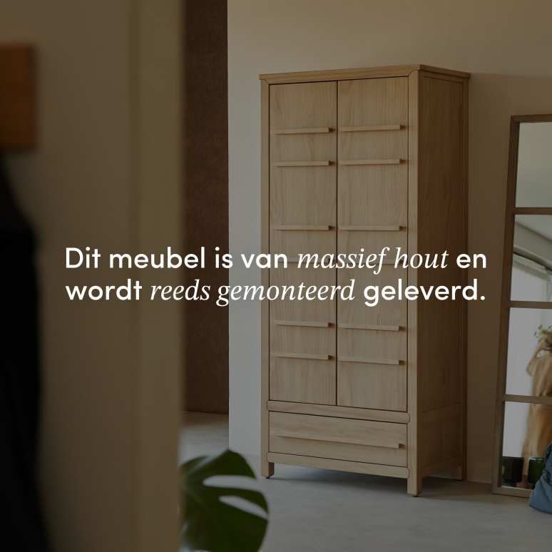 Qong - Massief grenenhouten halkast