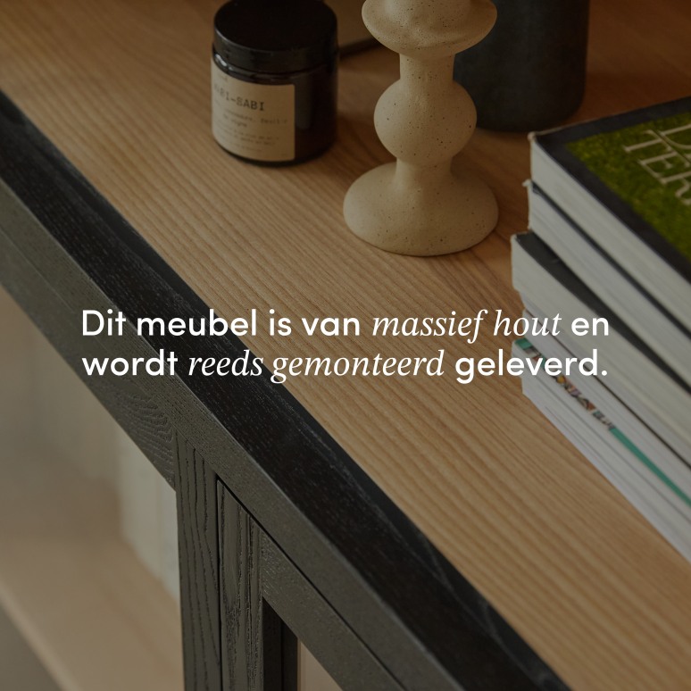 Carmen - Massief essen boekenkast