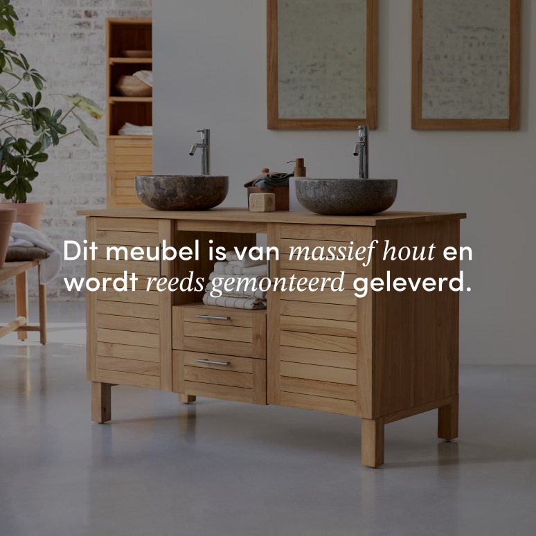 Soho - Massief teakhouten badmeubel 125 cm