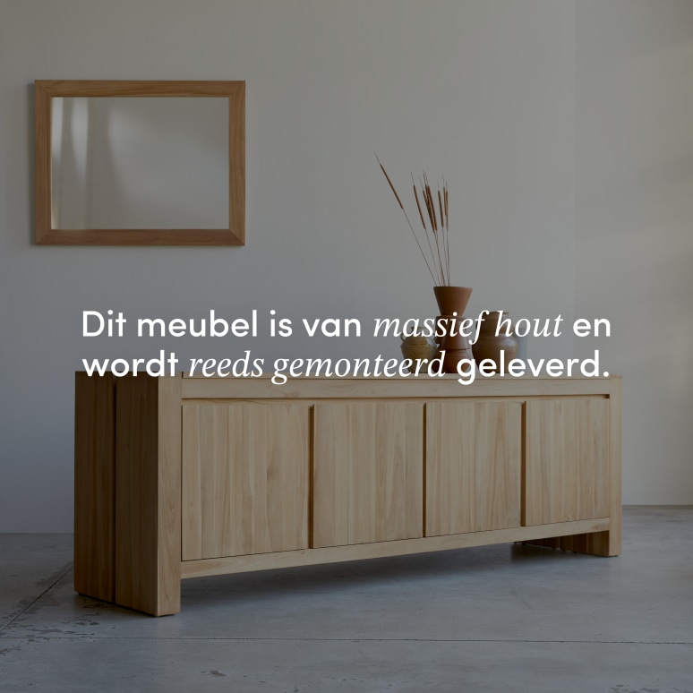 Eden - Massief teakhouten dressoir 210 cm