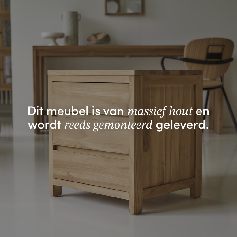 Eden - Teakhouten Ladenblok 55 cm