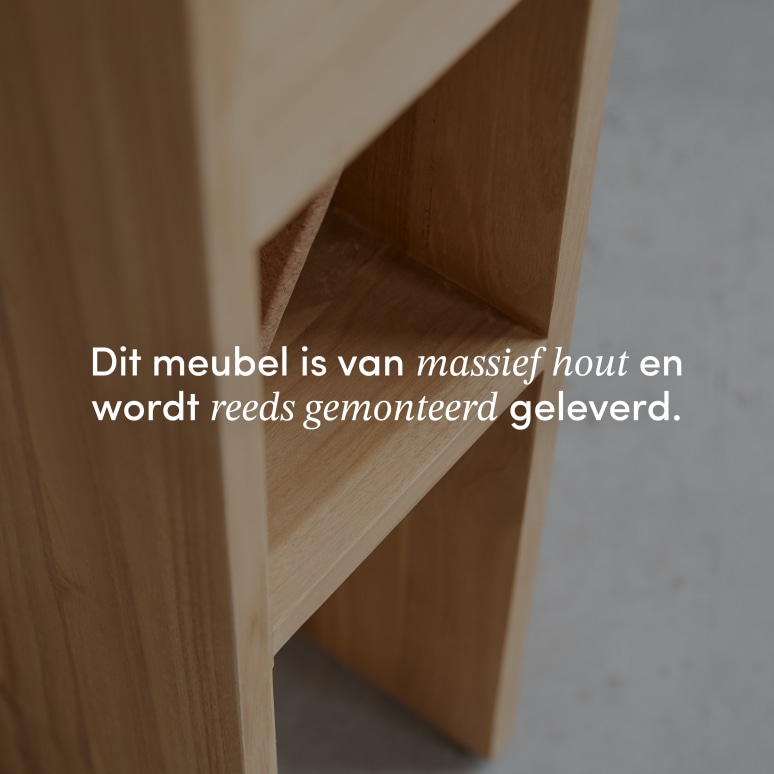 Eden - Massief teakhouten nachtkastje