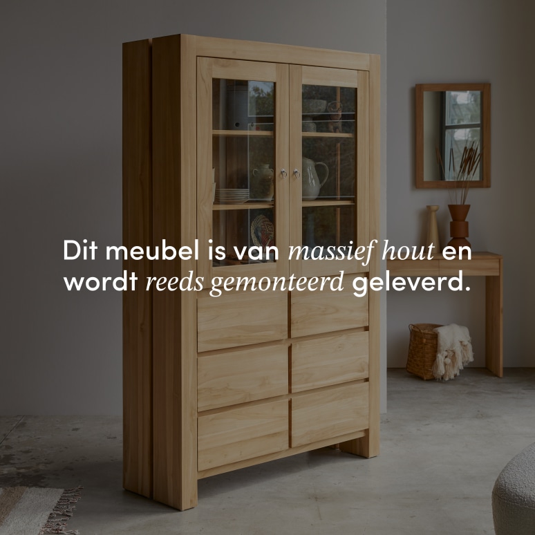 Eden - Massief teakhouten servieskast