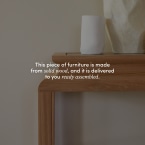 Achille - Console in solid teak, 100 cm