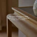 Achille - Console in solid teak, 120 cm