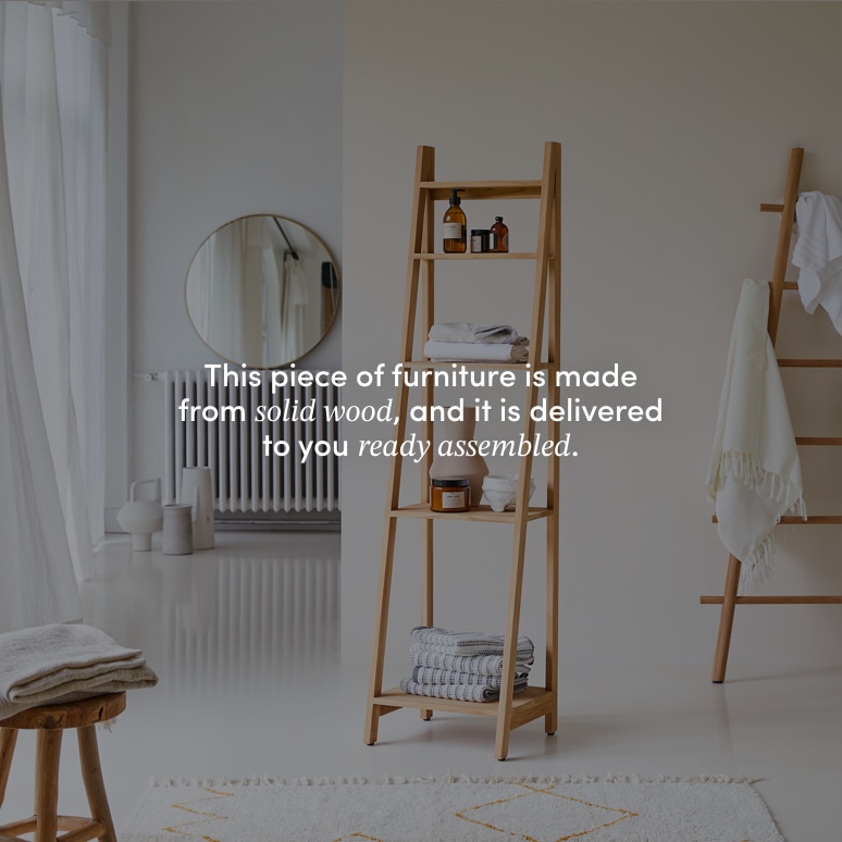 Bahya - Shelf in solid teak