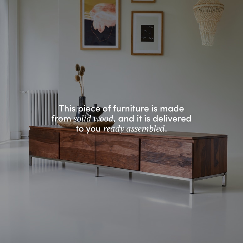 Nova - Solid sheesham TV unit - 205 cm