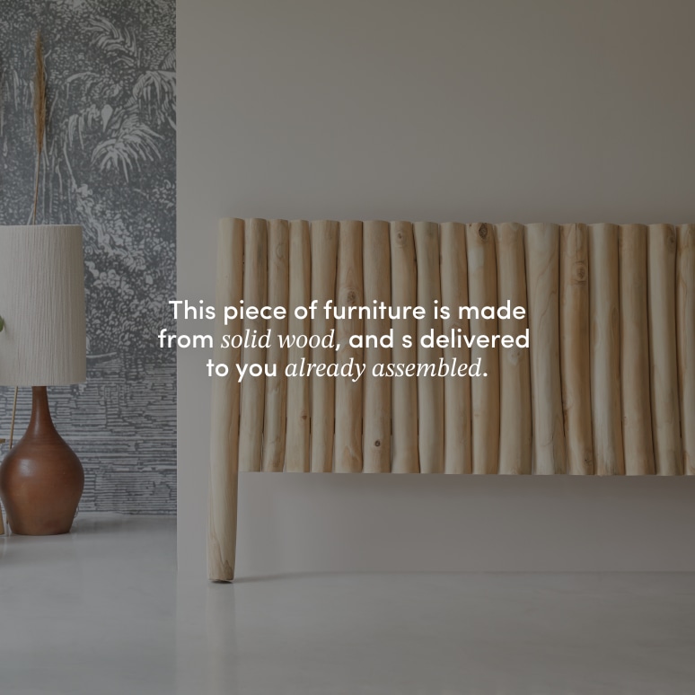 River - Headboard in solid teak, 180 cm