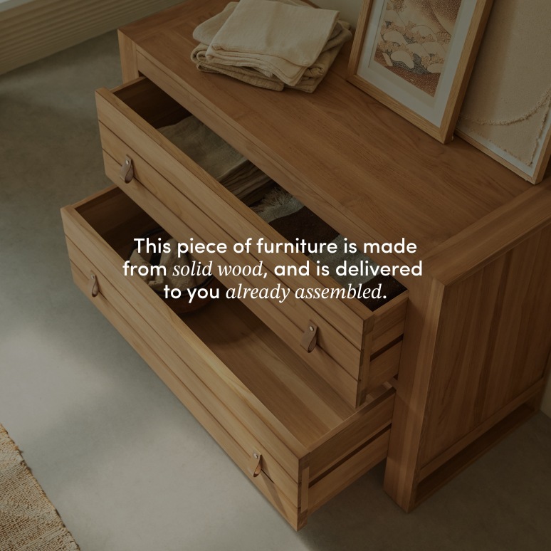 Minimalys - Chest of drawers in solid teak