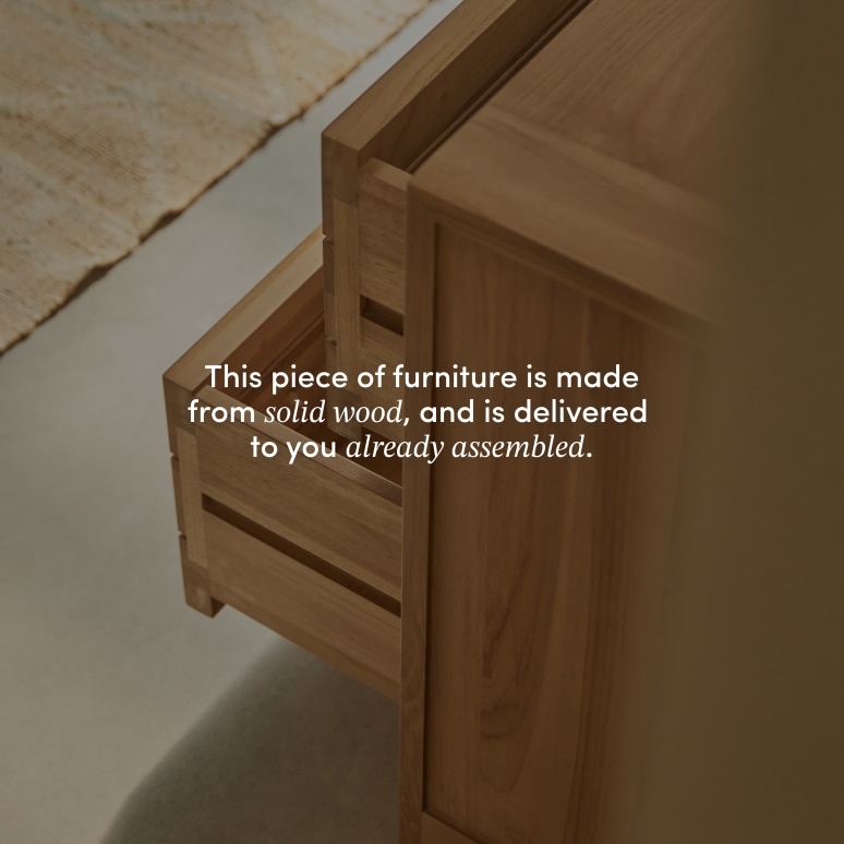 Minimalys - Children's chest of drawers in solid teak