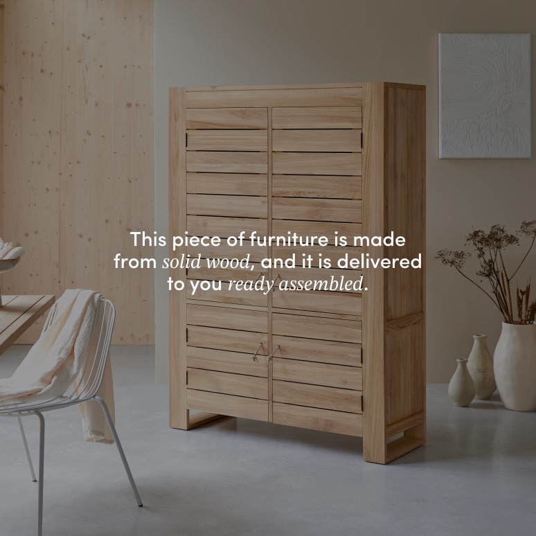 Minimalys - Dresser in solid teak, 110 cm