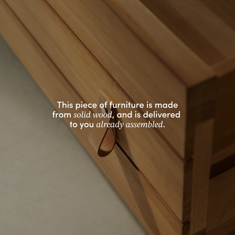 Minimalys - Hallway wardrobe in solid teak