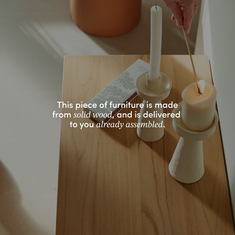 Basil - TV unit in solid teak - 140 cm