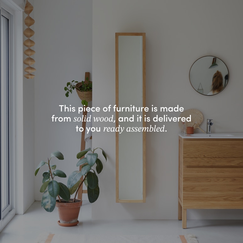 Twig - Solid teak straight column