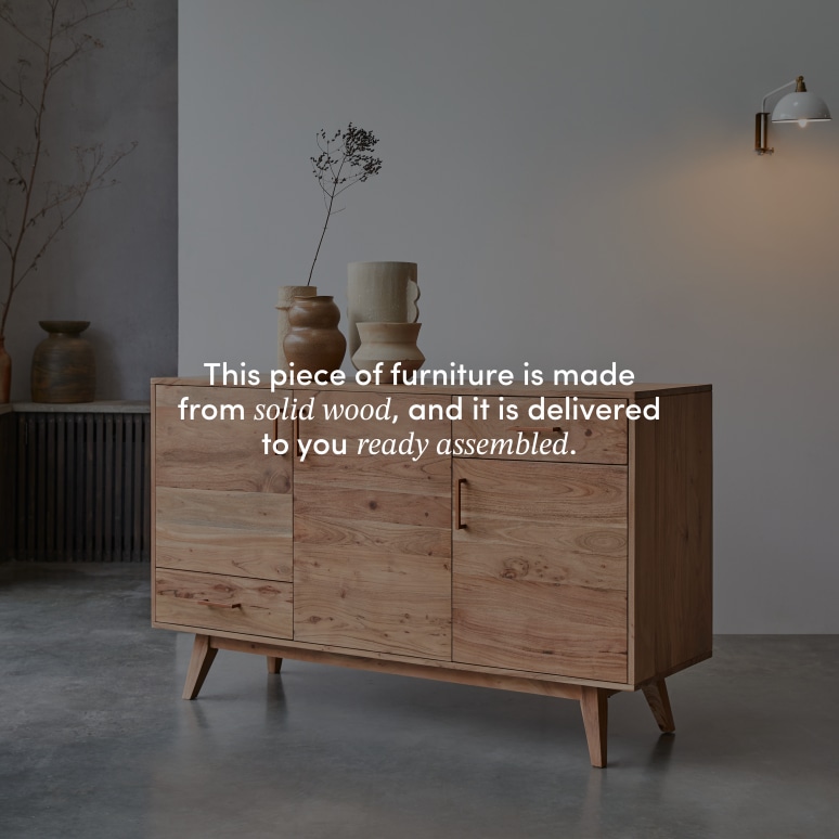 Oslo - Sideboard in solid acacia - 150 cm