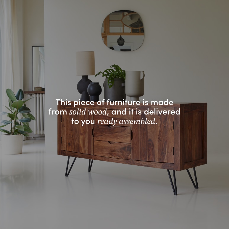 Bonnie - Solid sheesham sideboard 150 cm