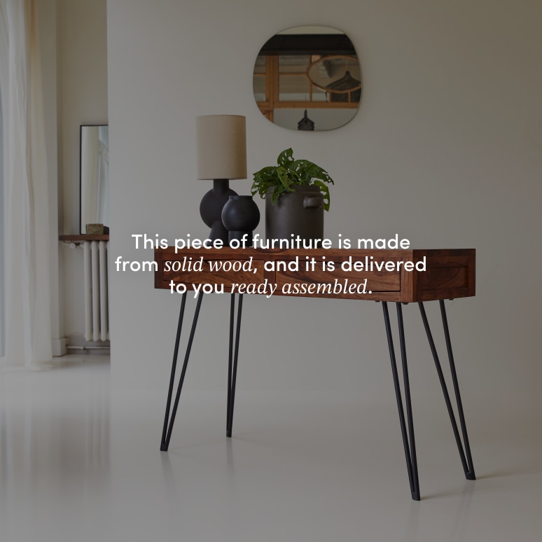 Bonnie - Console in solid sheesham