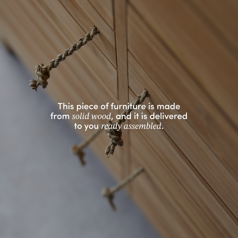 Minimalys - Solid teak wardrobe