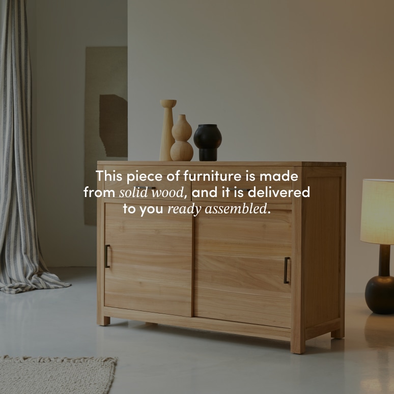 Maë - Solid teak sideboard 120 cm