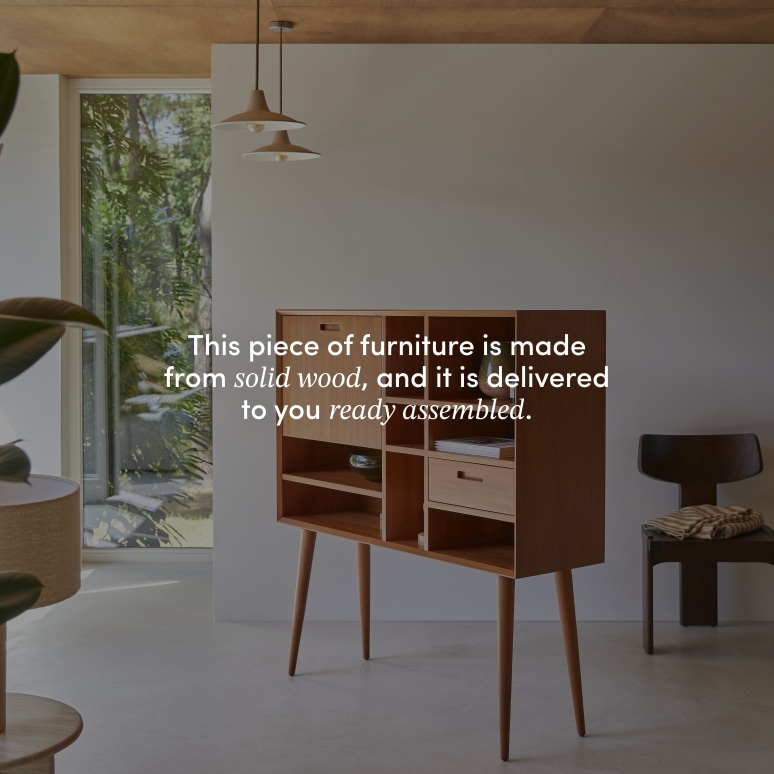 Magda 50's - Desk in solid mahogany