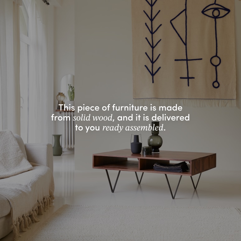 Metric - Coffee table in solid sheesham