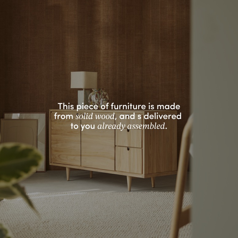 Jonàk - Solid teak sideboard 145 cm