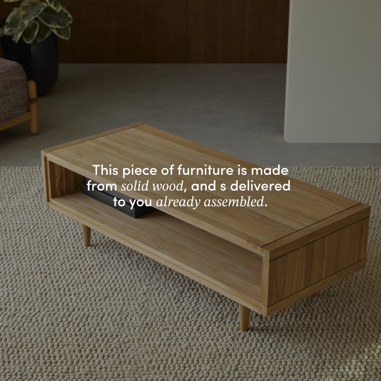 Jonàk - Solid teak coffee table