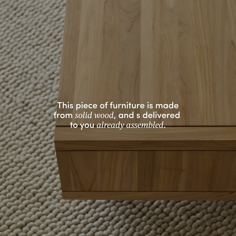 Jonàk - Solid teak coffee table