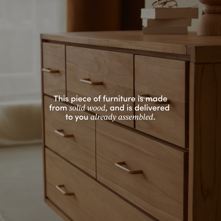Kort - Children's chest of drawers in solid teak