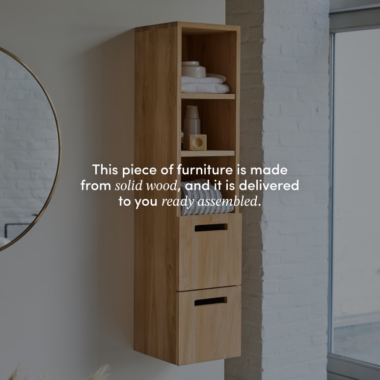 Line - Solid teak column