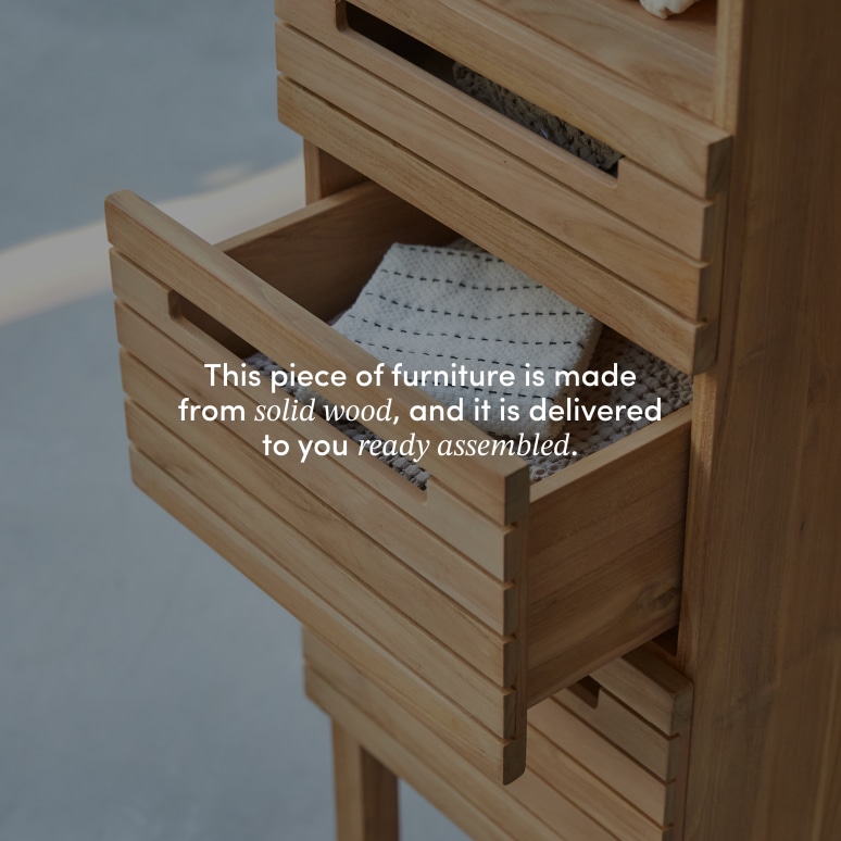 Slats - Solid teak column