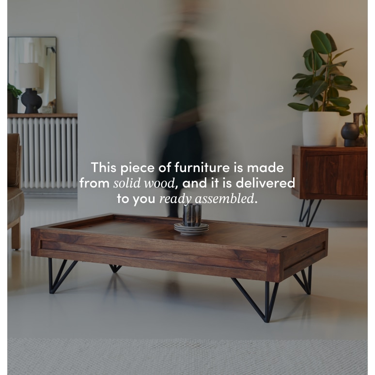Bonnie - Solid sheesham storage coffee table