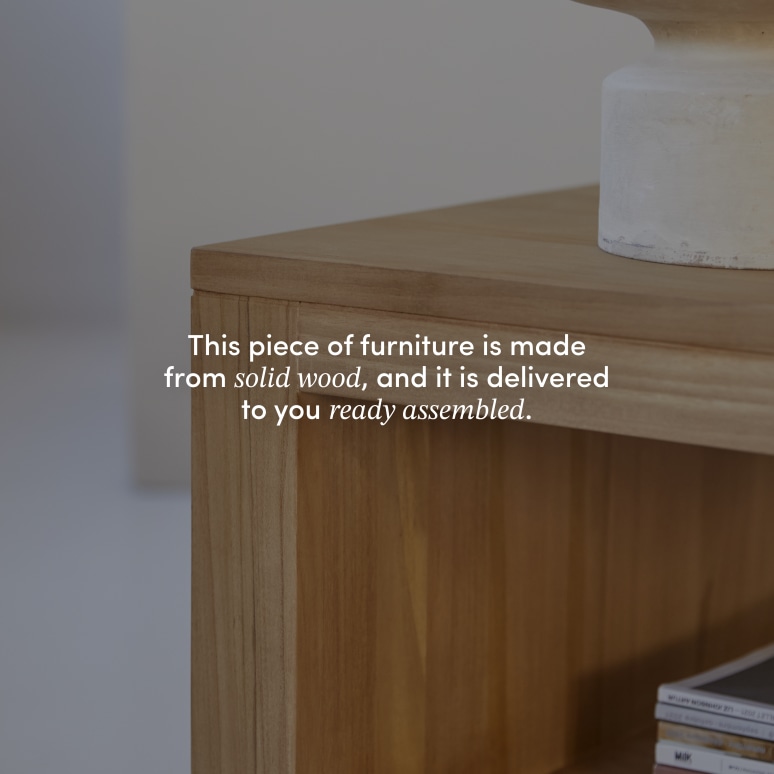 Anoa - Rectangular coffee table in solid teak