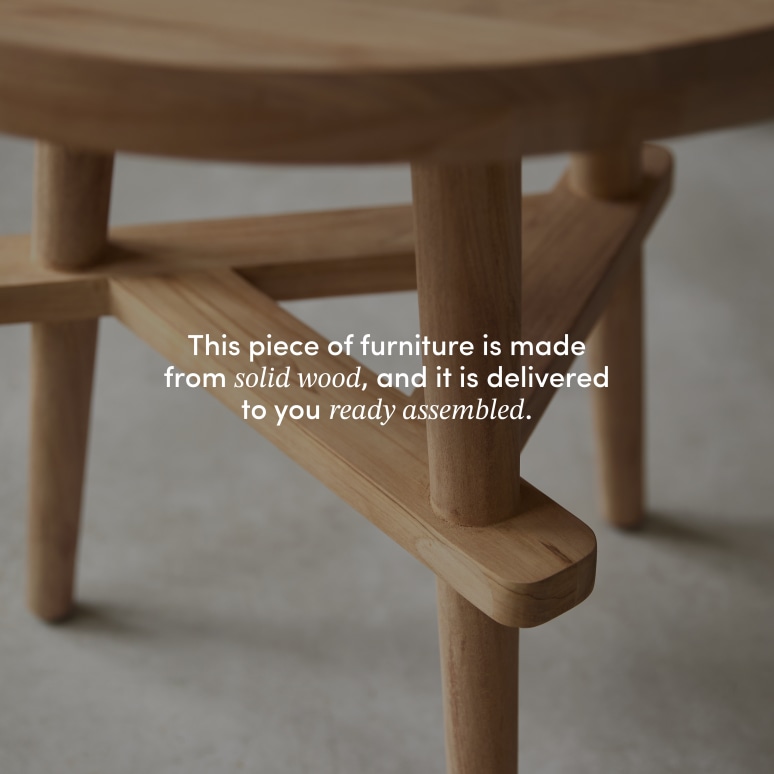 Paola - Solid teak side table