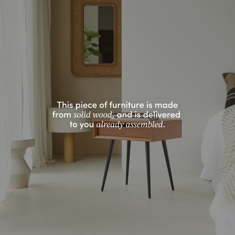 Simen - Mahogany bedside table