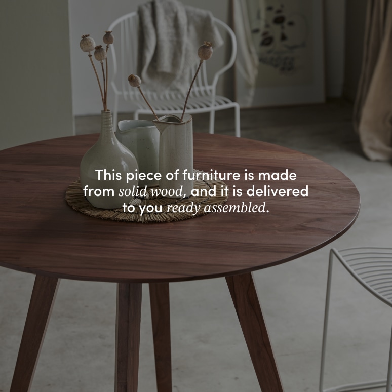 Eliana - Solid sheesham table for 5 people