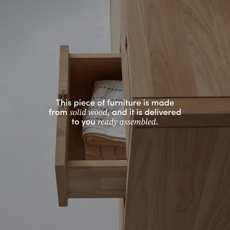 Jonàk - Solid teak vanity unit 95 cm