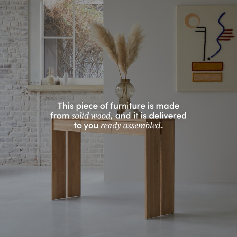 Eden - Solid oak console table