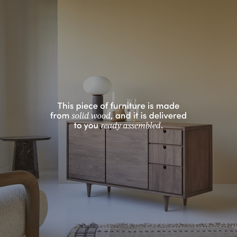 Jonàk - Sideboard in solid walnut - 145 cm