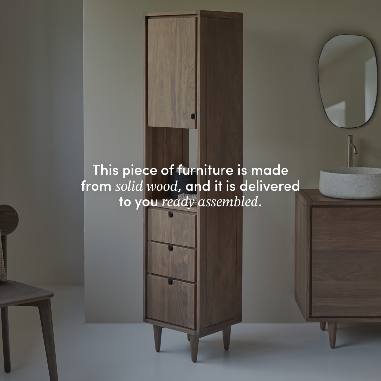 Jonàk - Column in solid walnut