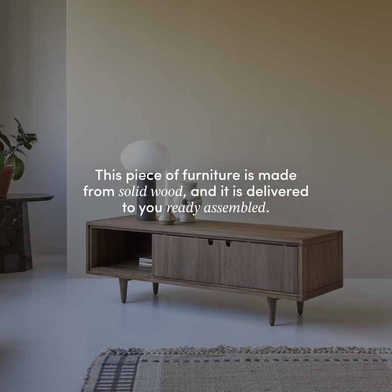 Jonàk - Solid walnut TV unit 140 cm