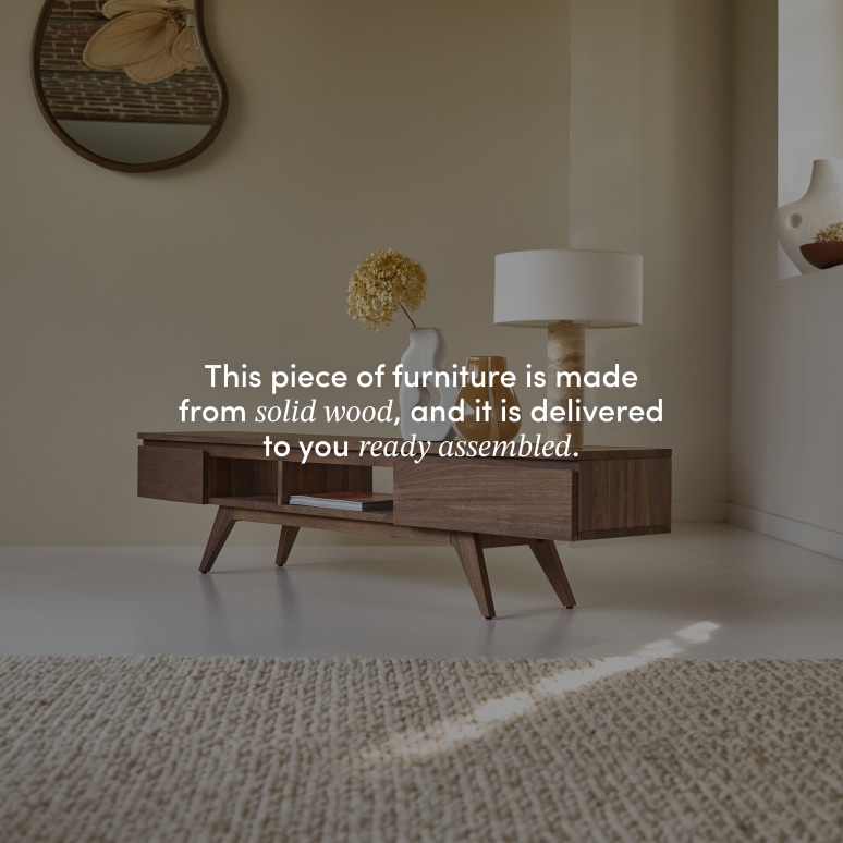 Esmée - Solid walnut TV unit - 180 cm